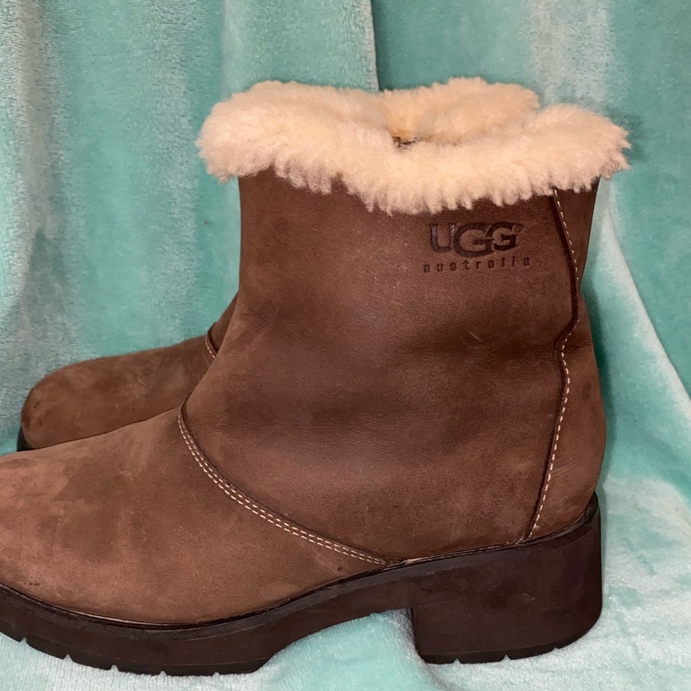 Ugg Suede Zip up Boots (sz 4 women’s)